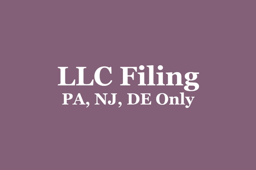 LLC Filing - PA, NJ, DE